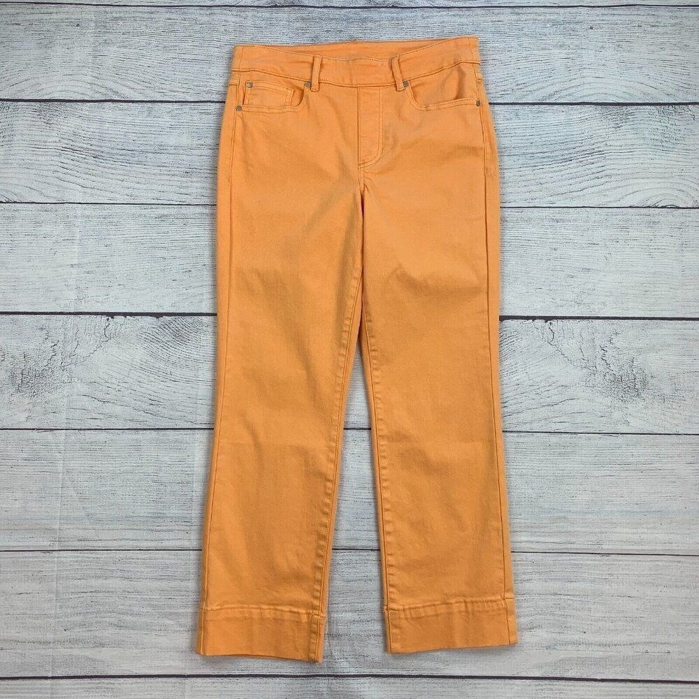 Tribal Capri Pants sz 6 Orange Stretch Pull on 24.5" Inseam New NWOT